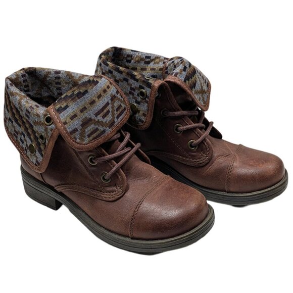 Natural Reflections Ankle Boots Womens 7 Cuffed Lace Up N32231-BA Bootie… - Picture 4 of 10